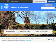 Tablet Screenshot of comune.villafalletto.cn.it